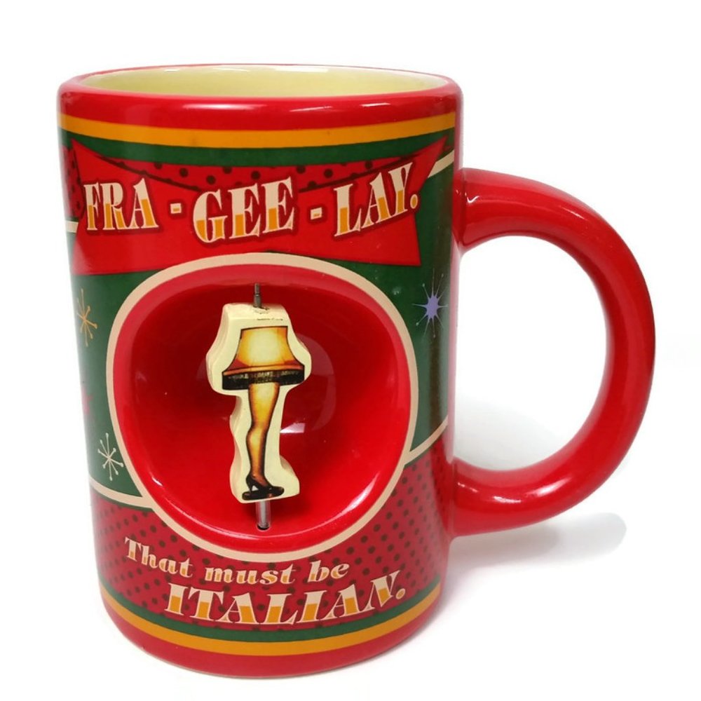 A Christmas Story Leg Lamp Spinner Mug 12oz